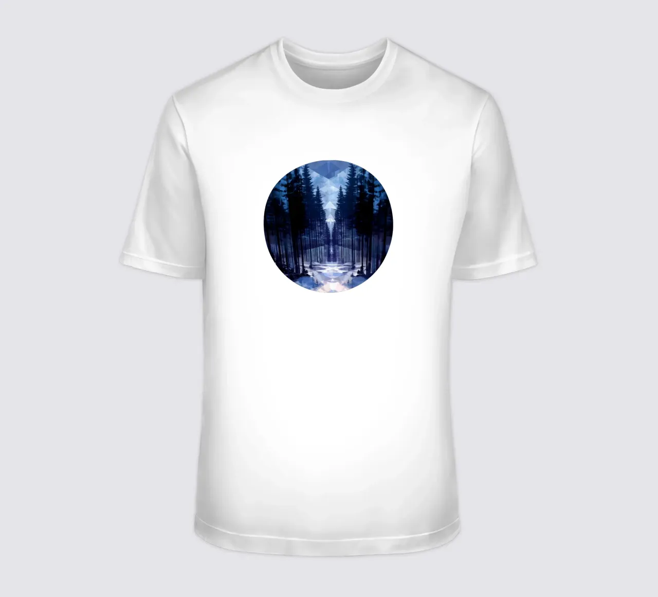 Snow emerge -  forest path, icon t-shirt da The Quiet Senju