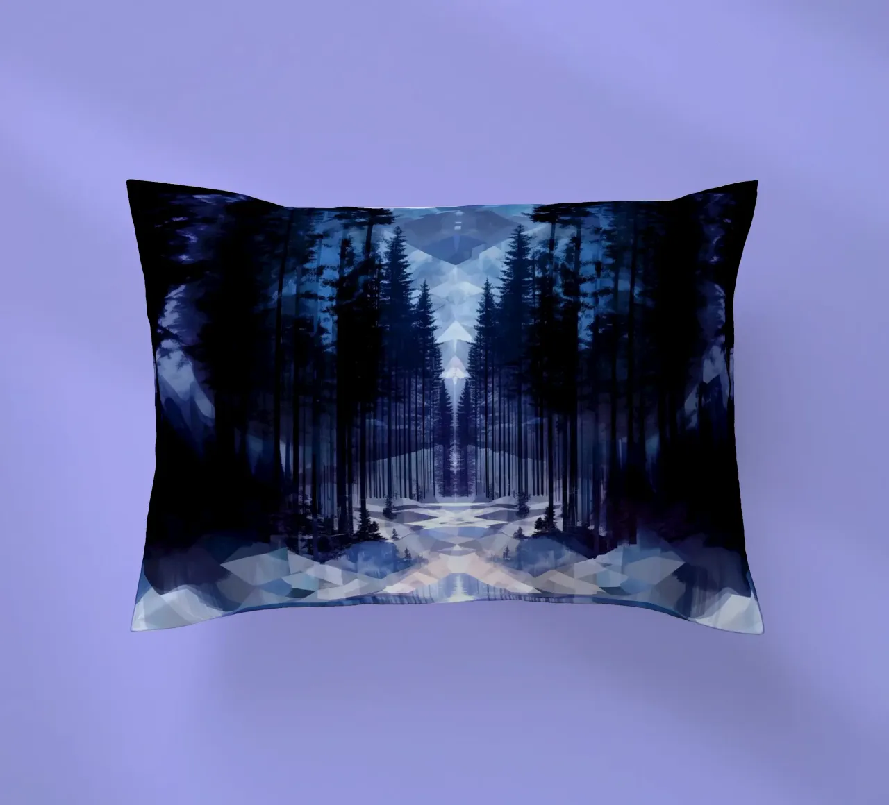 Snow emerge -  forest path, icon cuscino da The Quiet Senju