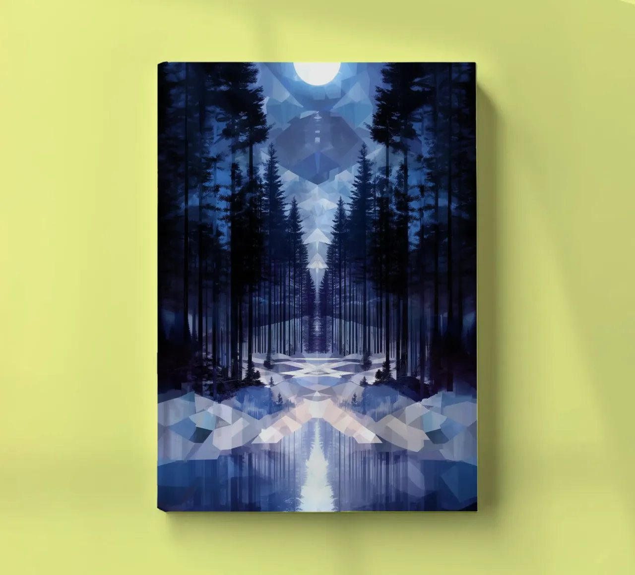 Snow emerge -  forest path, icon notebook by The Quiet Senju