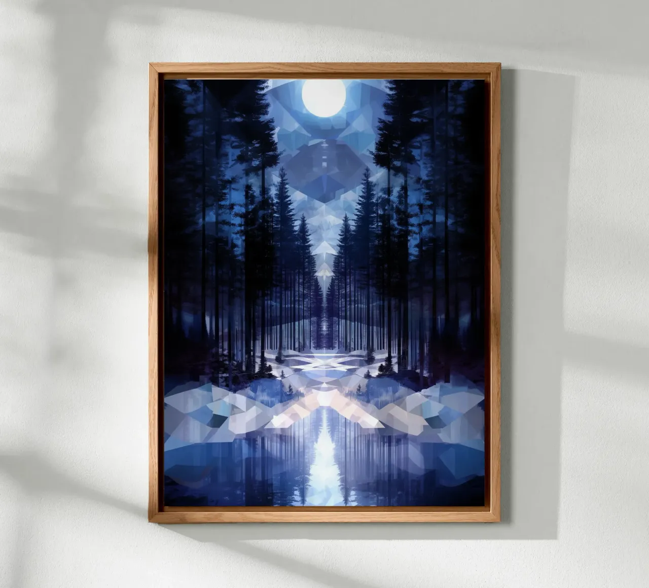 Snow emerge -  forest path, icon alluminio dibond da The Quiet Senju