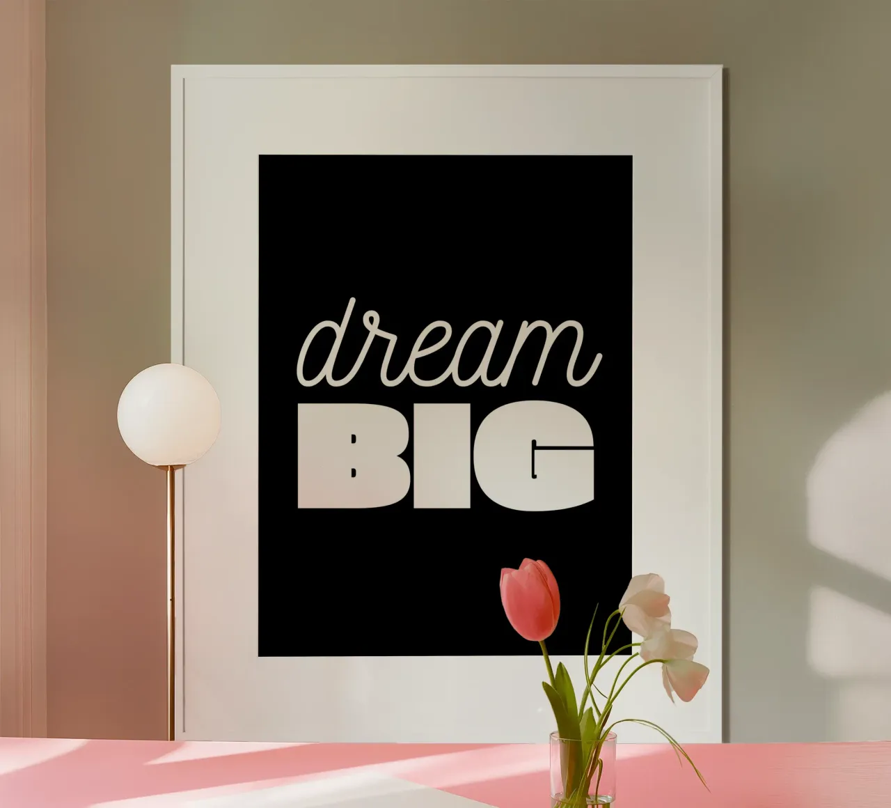 Daily Motivational Quotes poster con telaio in legno da Dreamer10