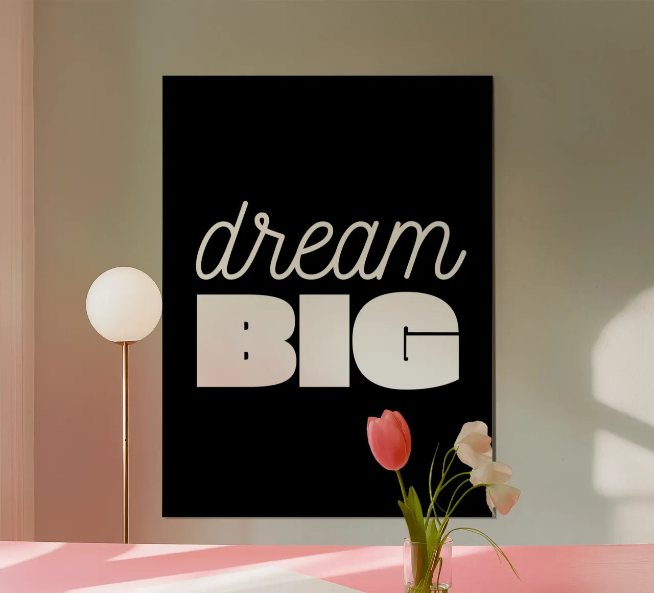 Daily Motivational Quotes poster con telaio in legno da Dreamer10