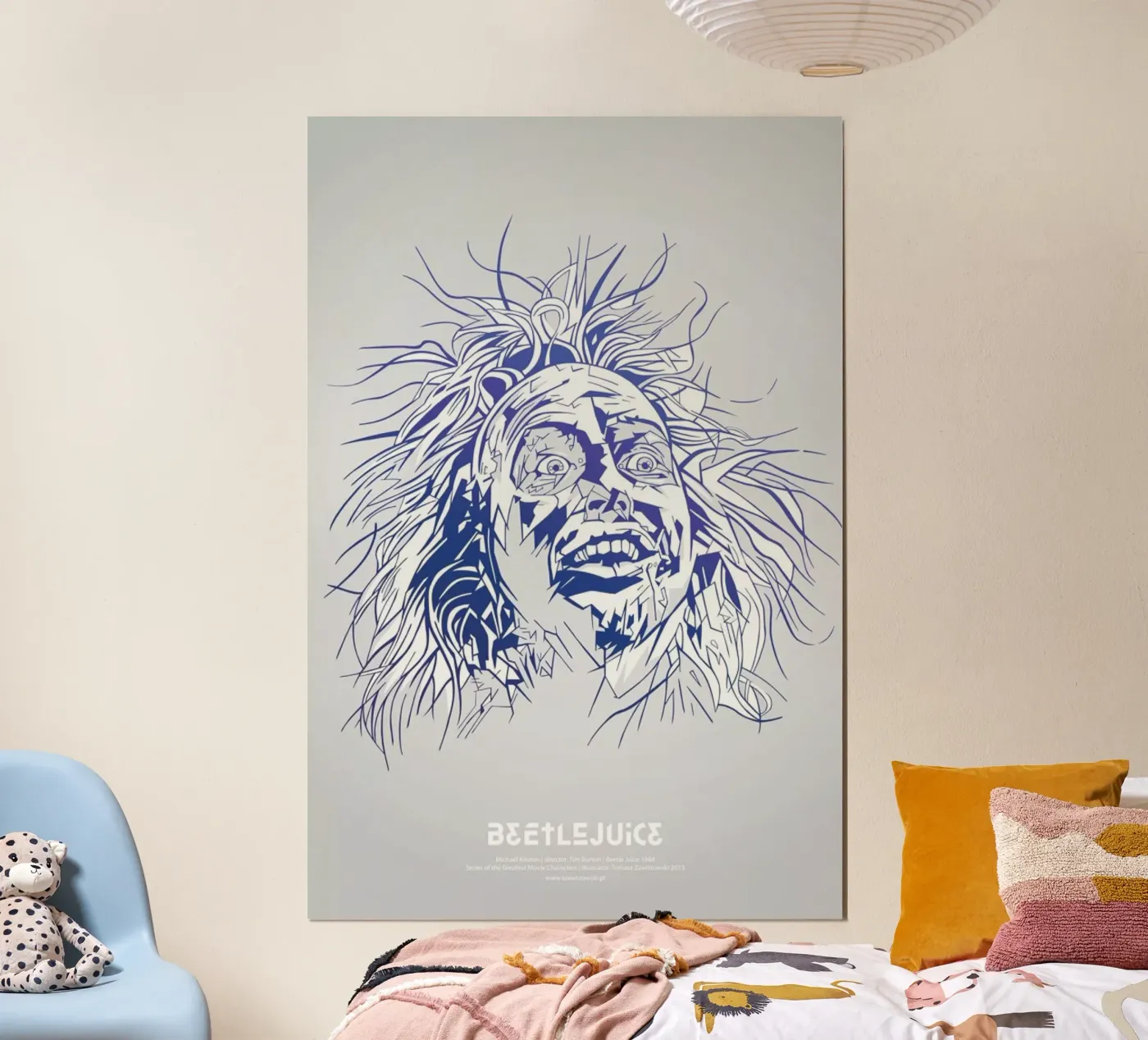 Beetlejuice poster by Tomasz Zawistowski