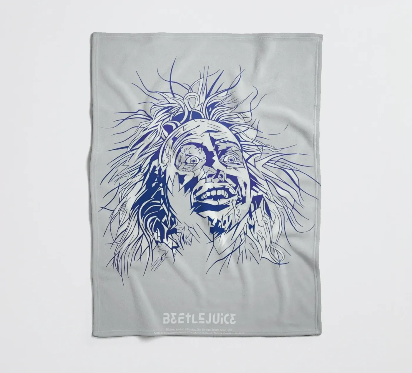 Beetlejuice Fleecedecke von Tomasz Zawistowski