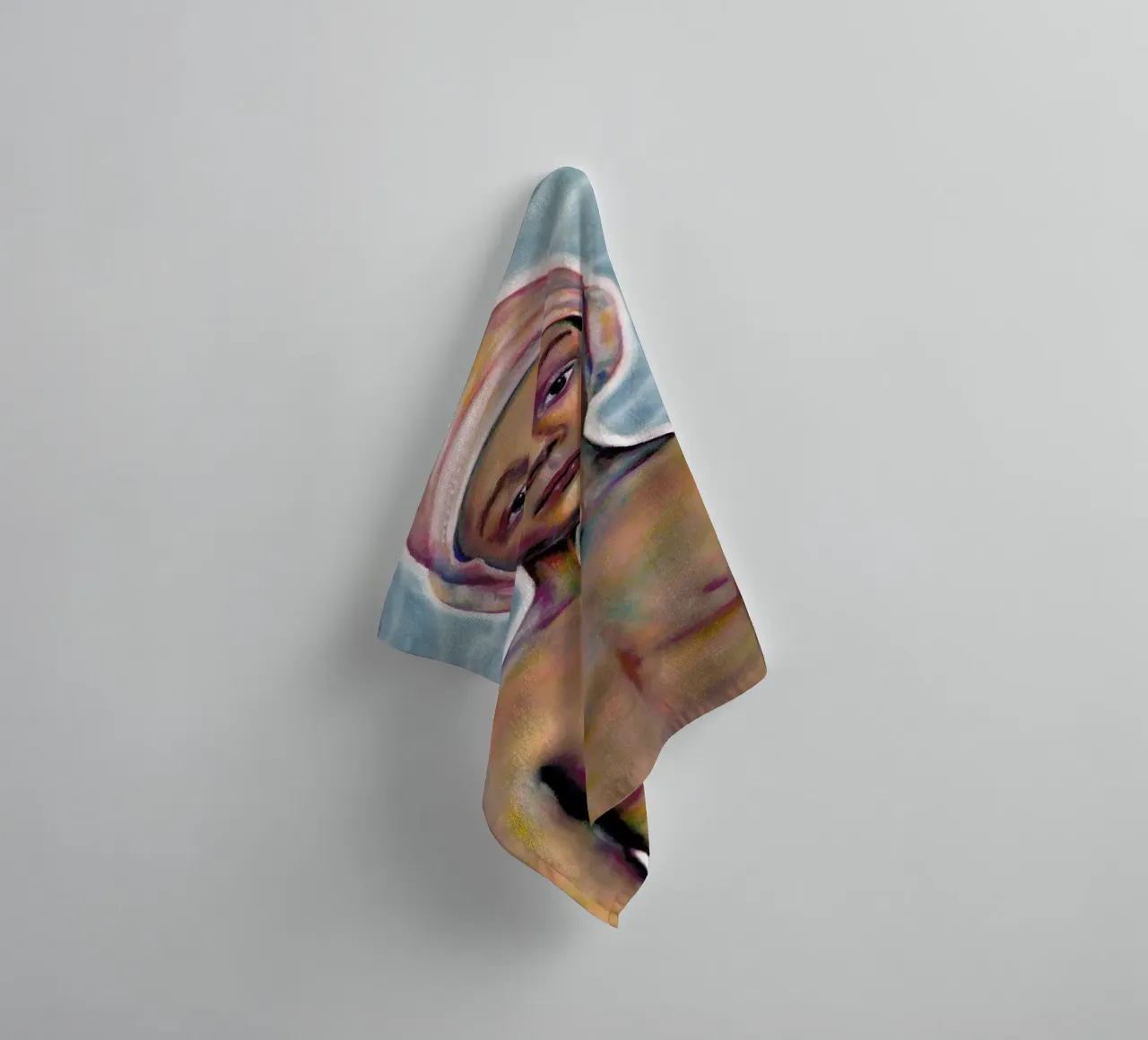 Swimming Boy towel by Laura O'Connor