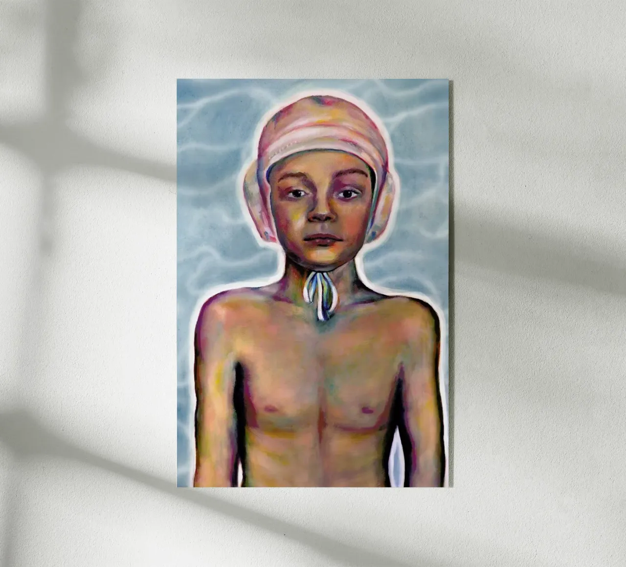 Swimming Boy acrylic glass by Laura O'Connor
