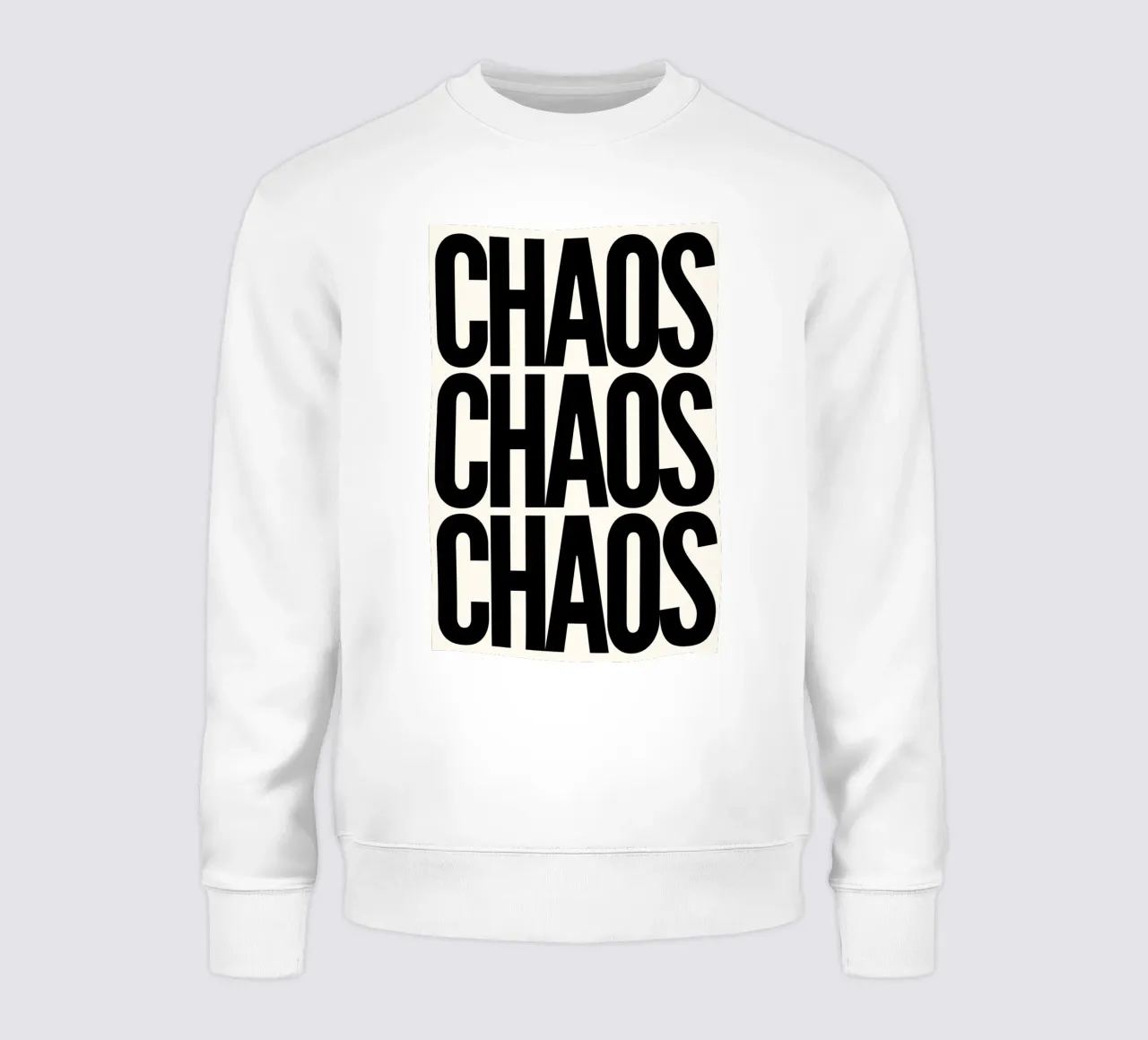 Chaos Chaos Chaos Sweatshirt von NORDLICHT DESIGNS
