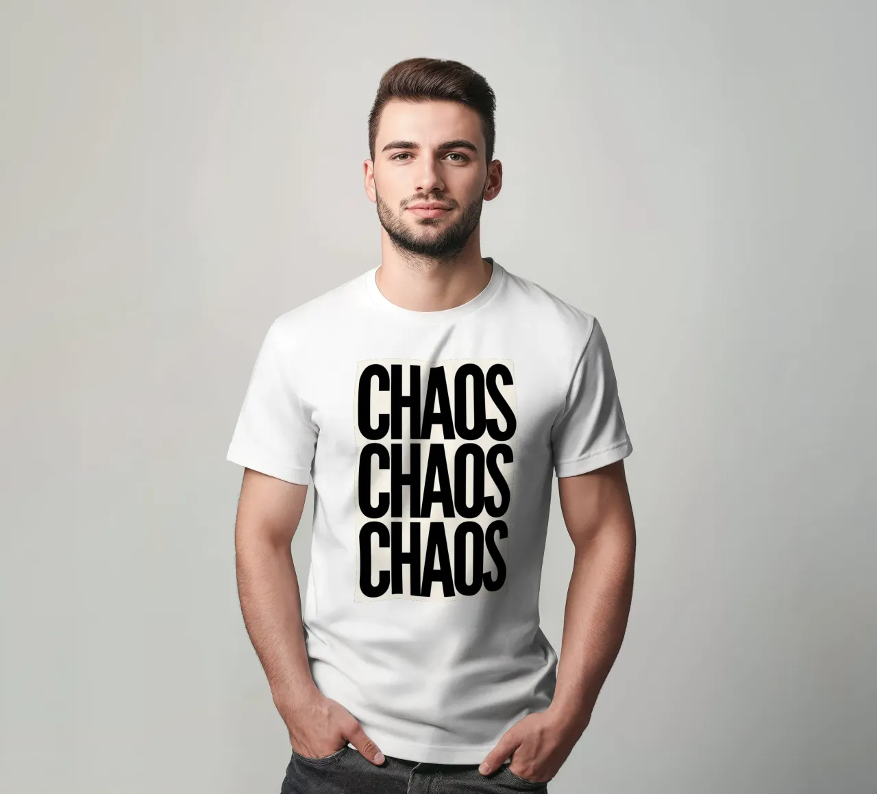 Chaos Chaos Chaos t-shirt da NORDLICHT DESIGNS