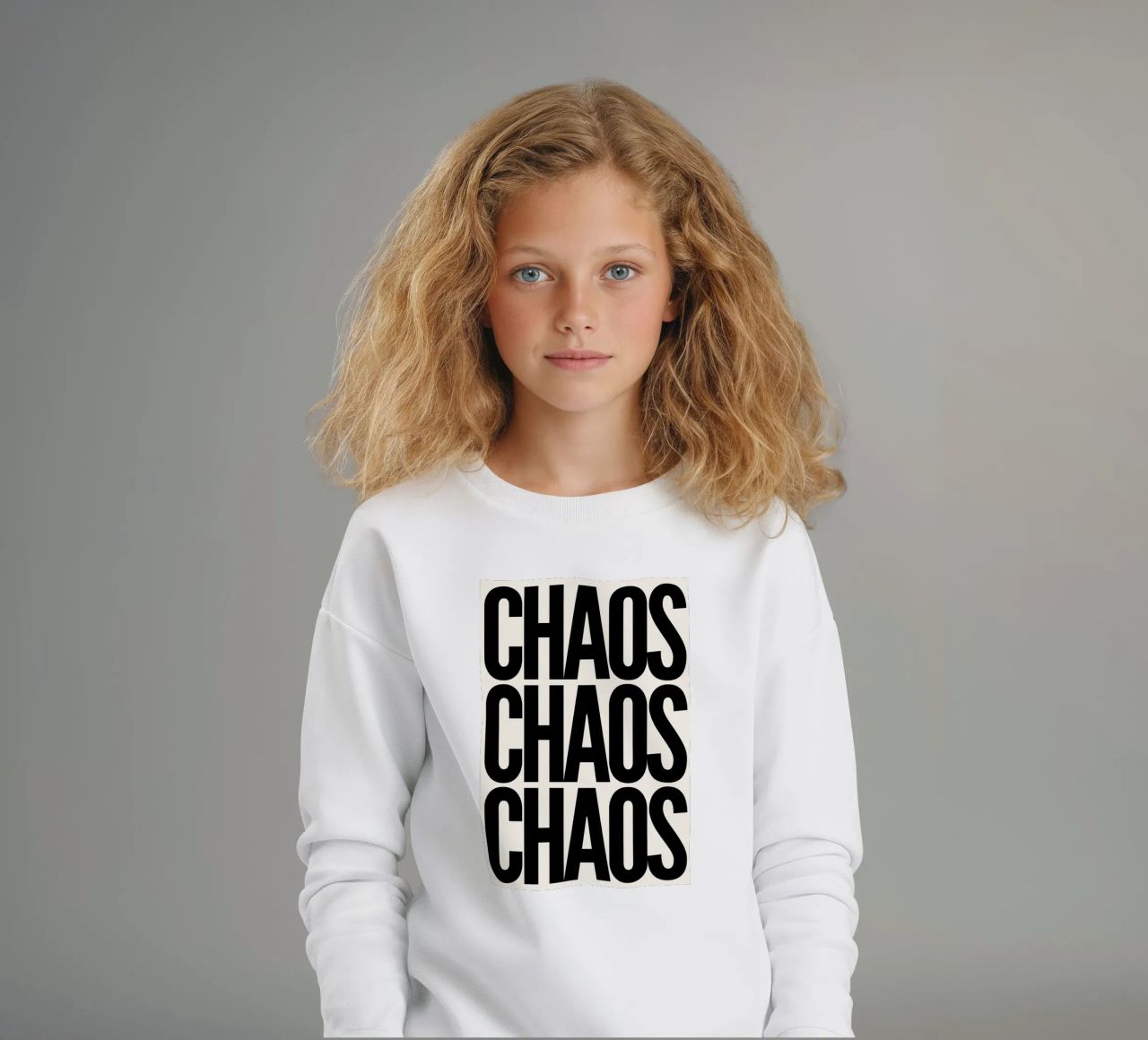 Chaos Chaos Chaos felpa bambino da NORDLICHT DESIGNS
