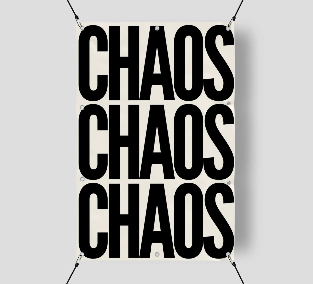 Chaos Chaos Chaos telo in pvc da NORDLICHT DESIGNS