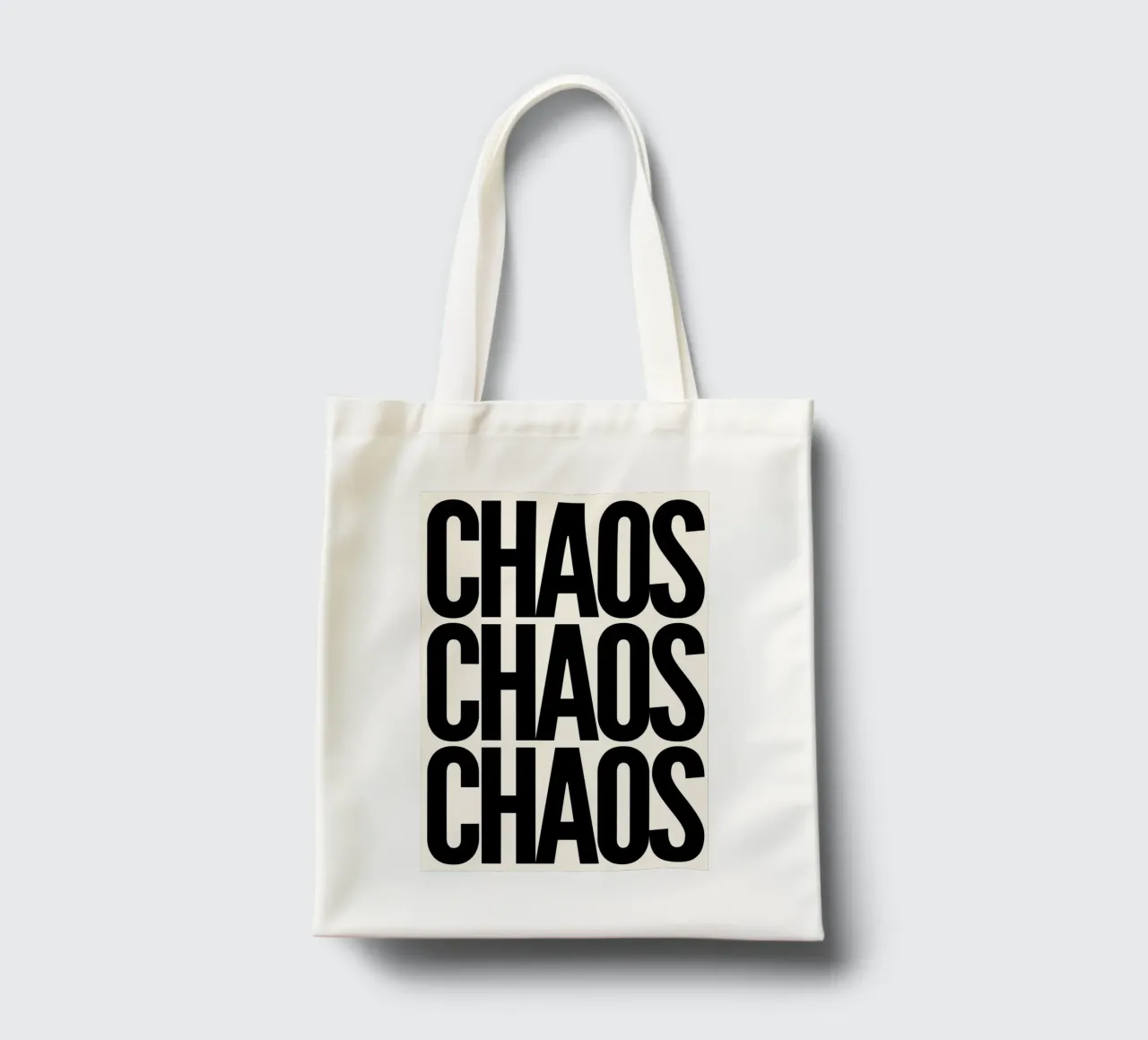 Chaos Chaos Chaos borsa in juta da NORDLICHT DESIGNS