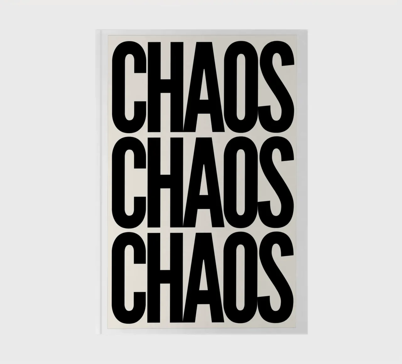 Chaos Chaos Chaos notebook by NORDLICHT DESIGNS
