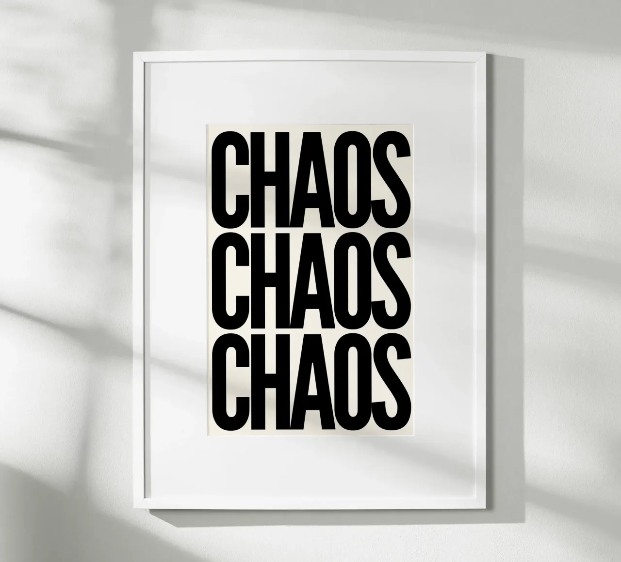 Chaos Chaos Chaos carta hahnemühle da NORDLICHT DESIGNS