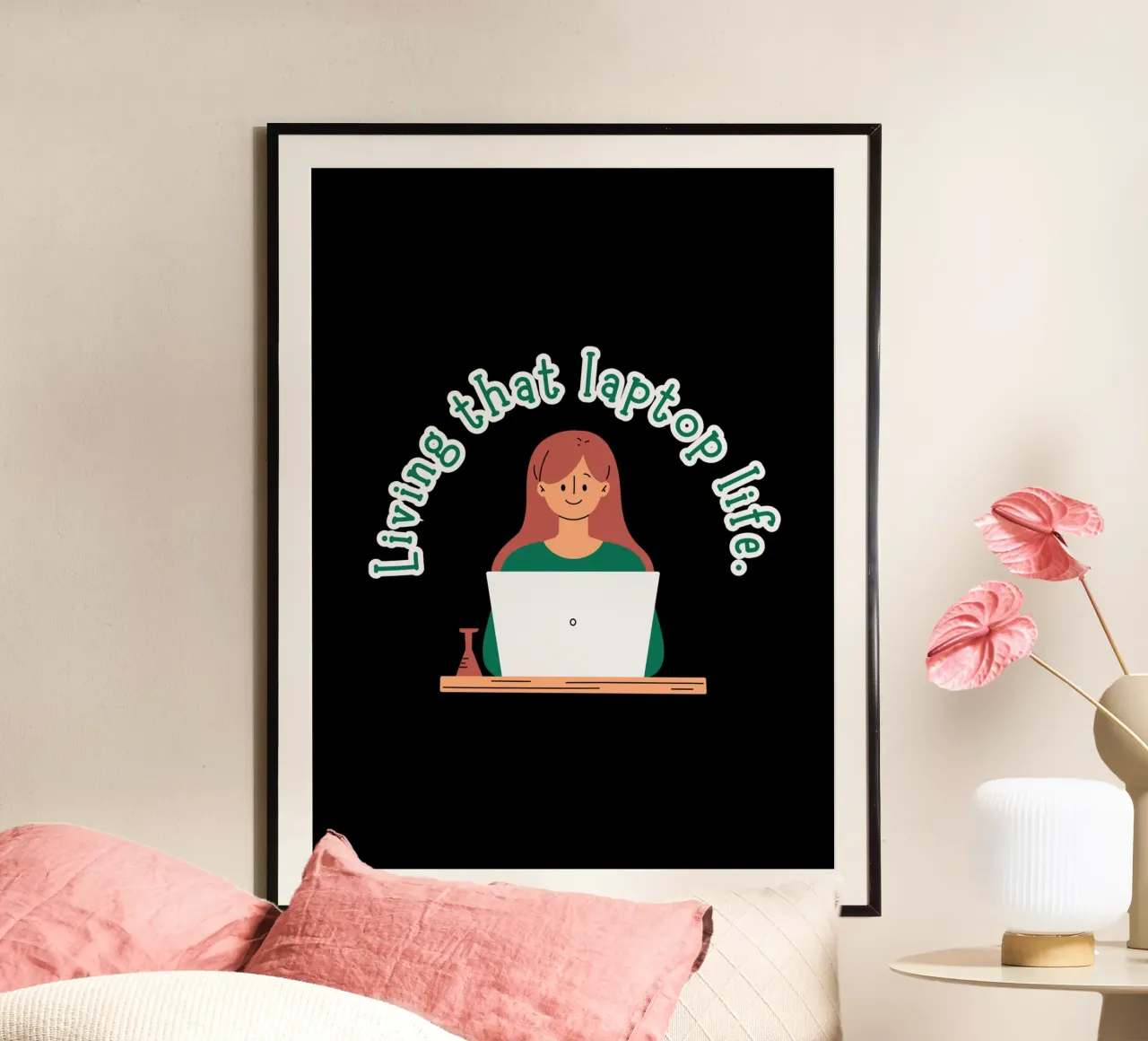 Happy Daily Quotes poster with plastic frame by Dreamer10