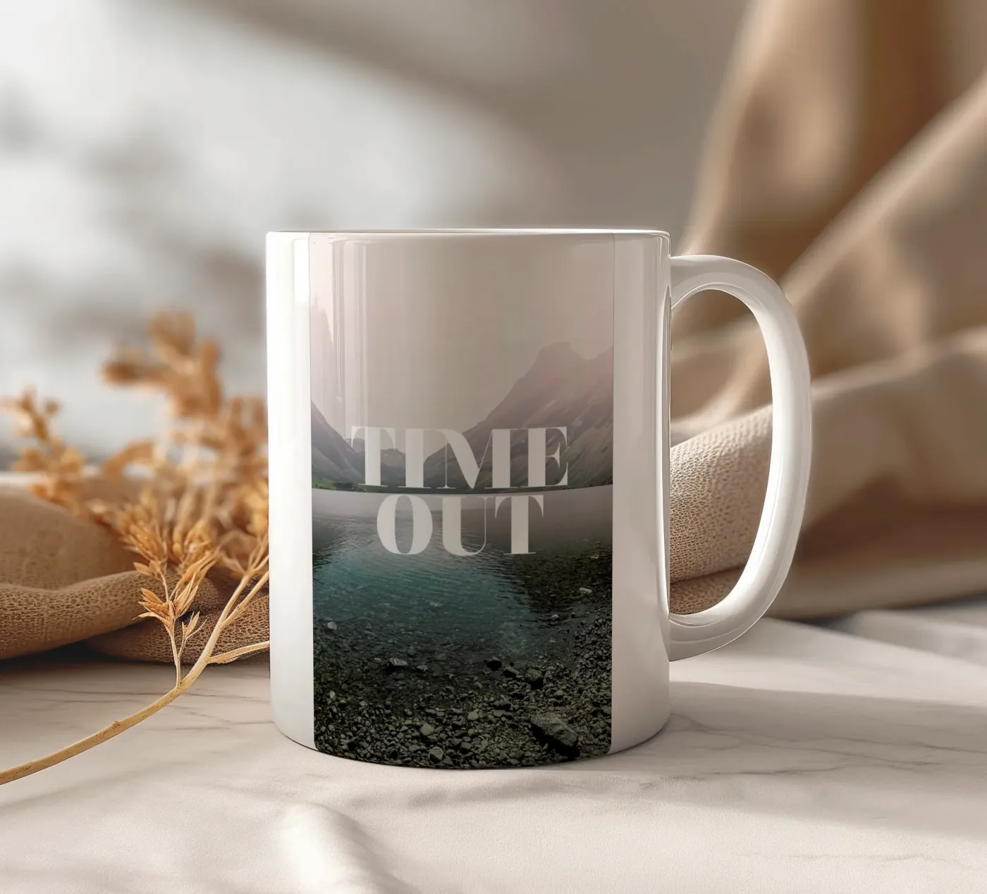 Time Out ceramic mug by Amy & Kurt