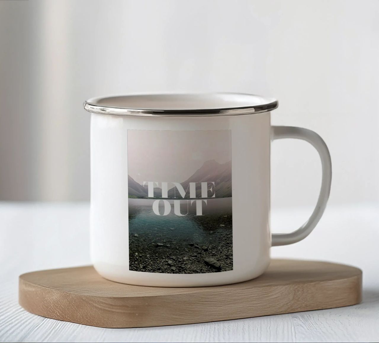 Time Out tazza in smalto da Amy & Kurt