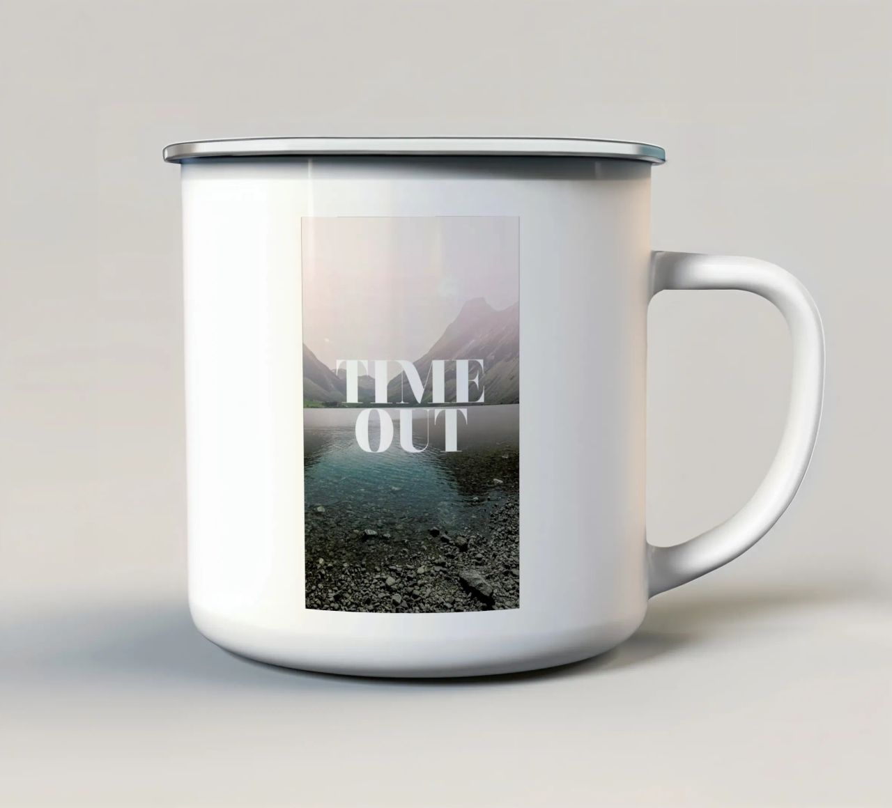 Time Out tazza in smalto da Amy & Kurt