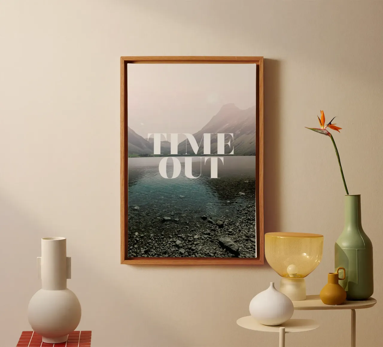 Time Out tela con Cornice a cassetta da Amy & Kurt
