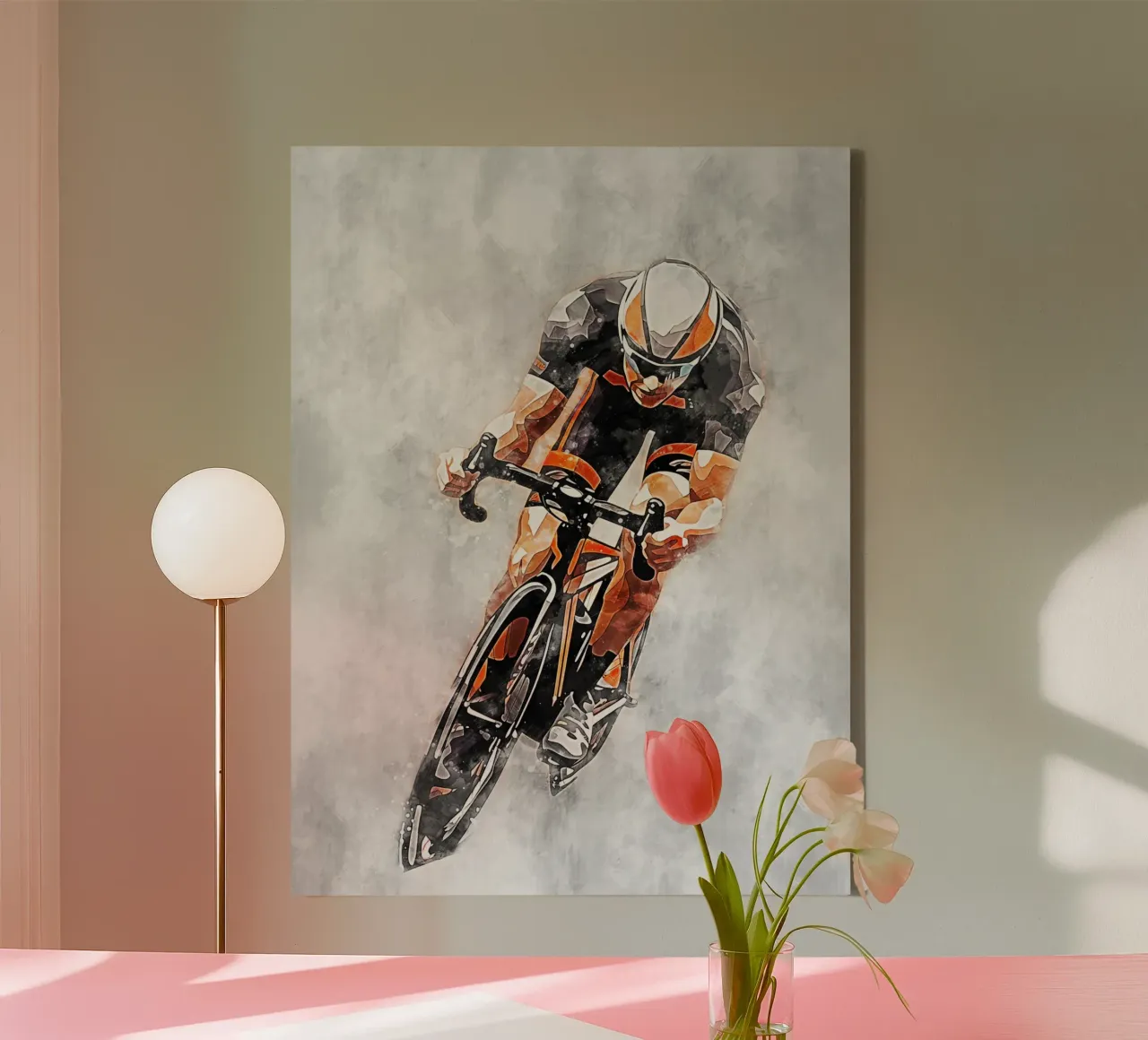 Cycling Color Gray B toile de Mateo