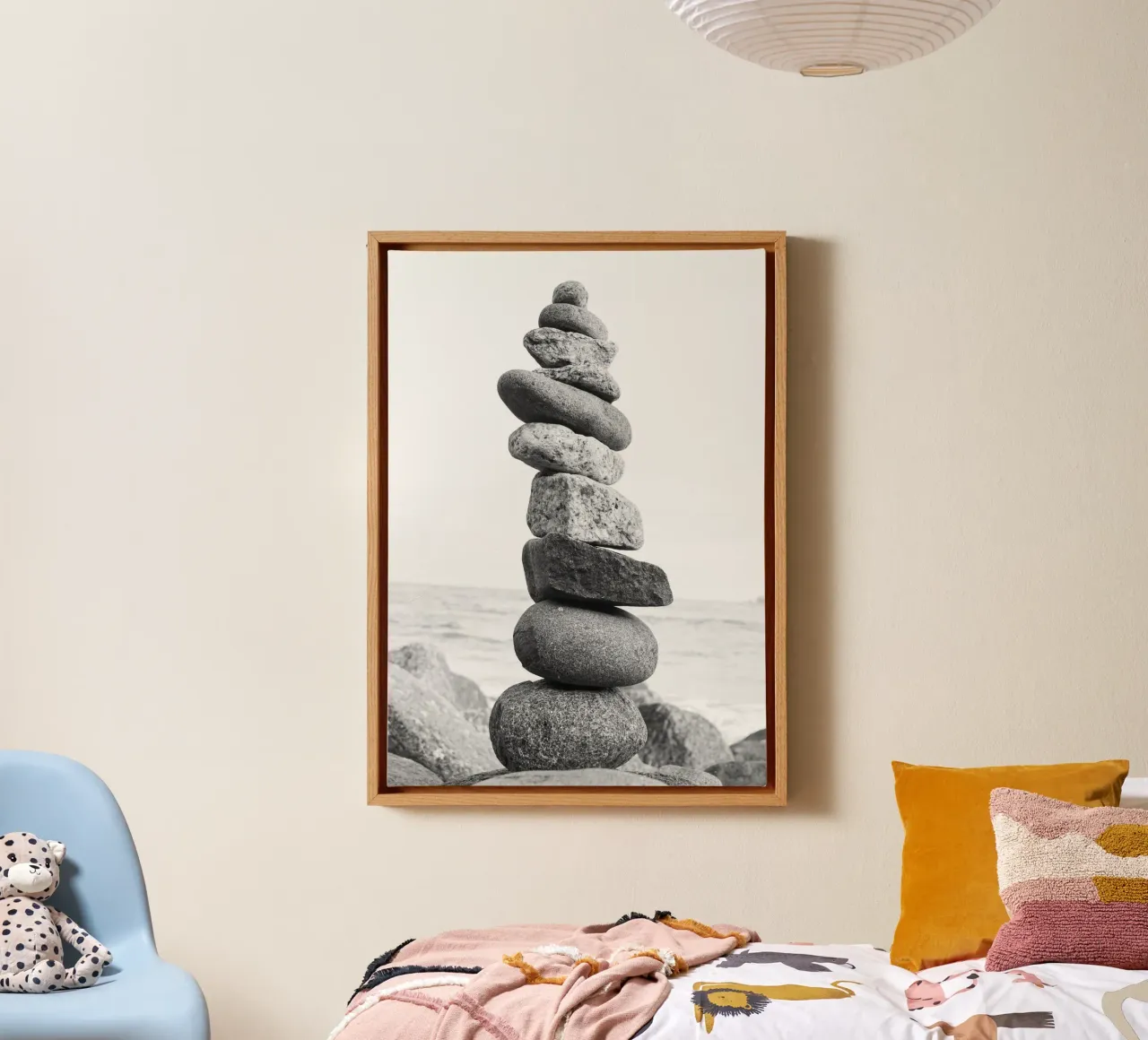 Keep Your Balance #2 canvas with Floater frame by rafael campezato