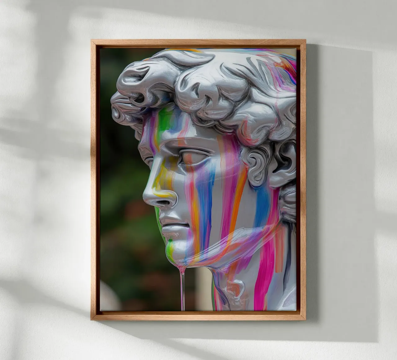 Michelangelo colorato tela con Cornice a cassetta da Art Center