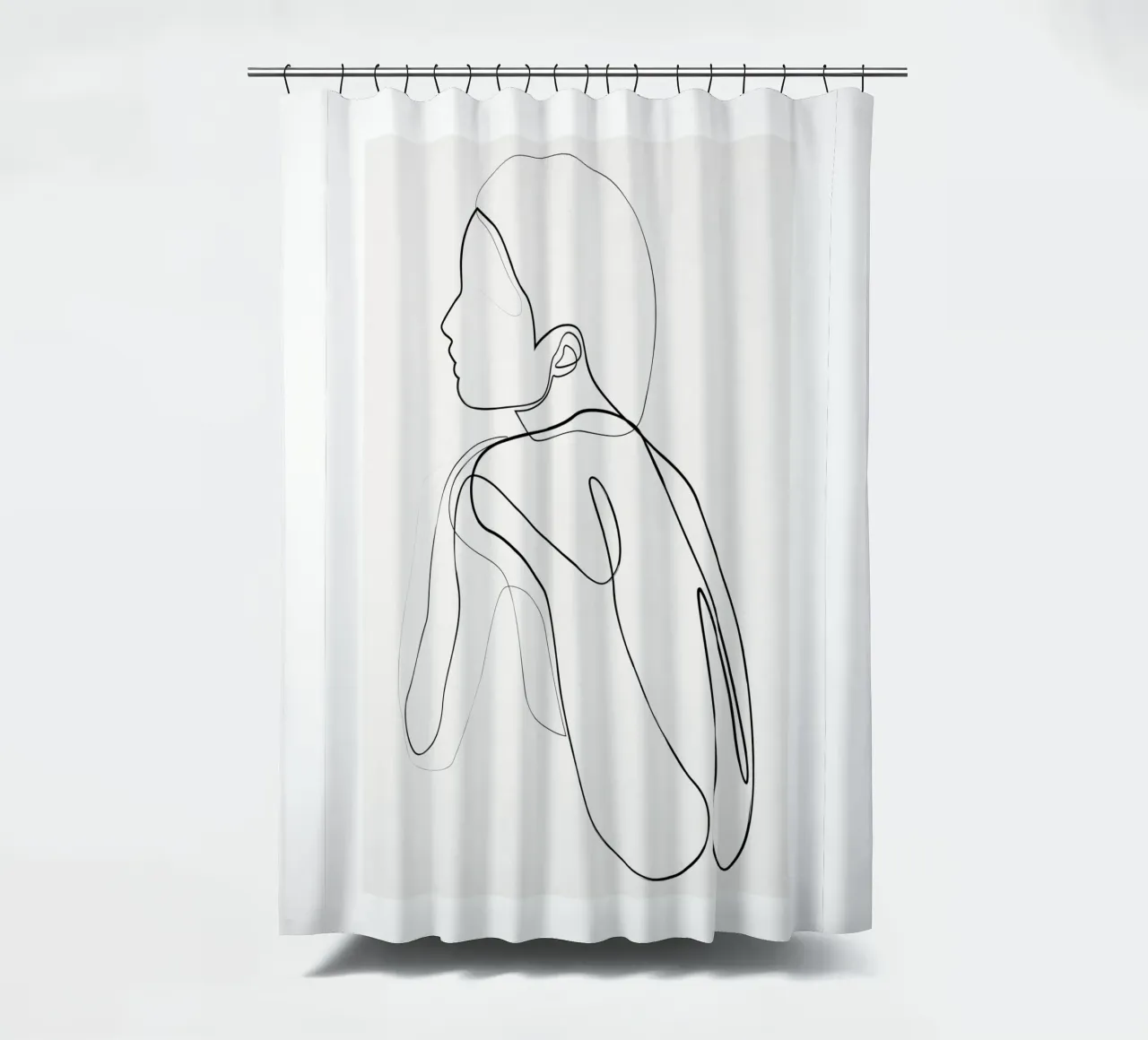 Shelter - pastel douchegordijn van Addillum