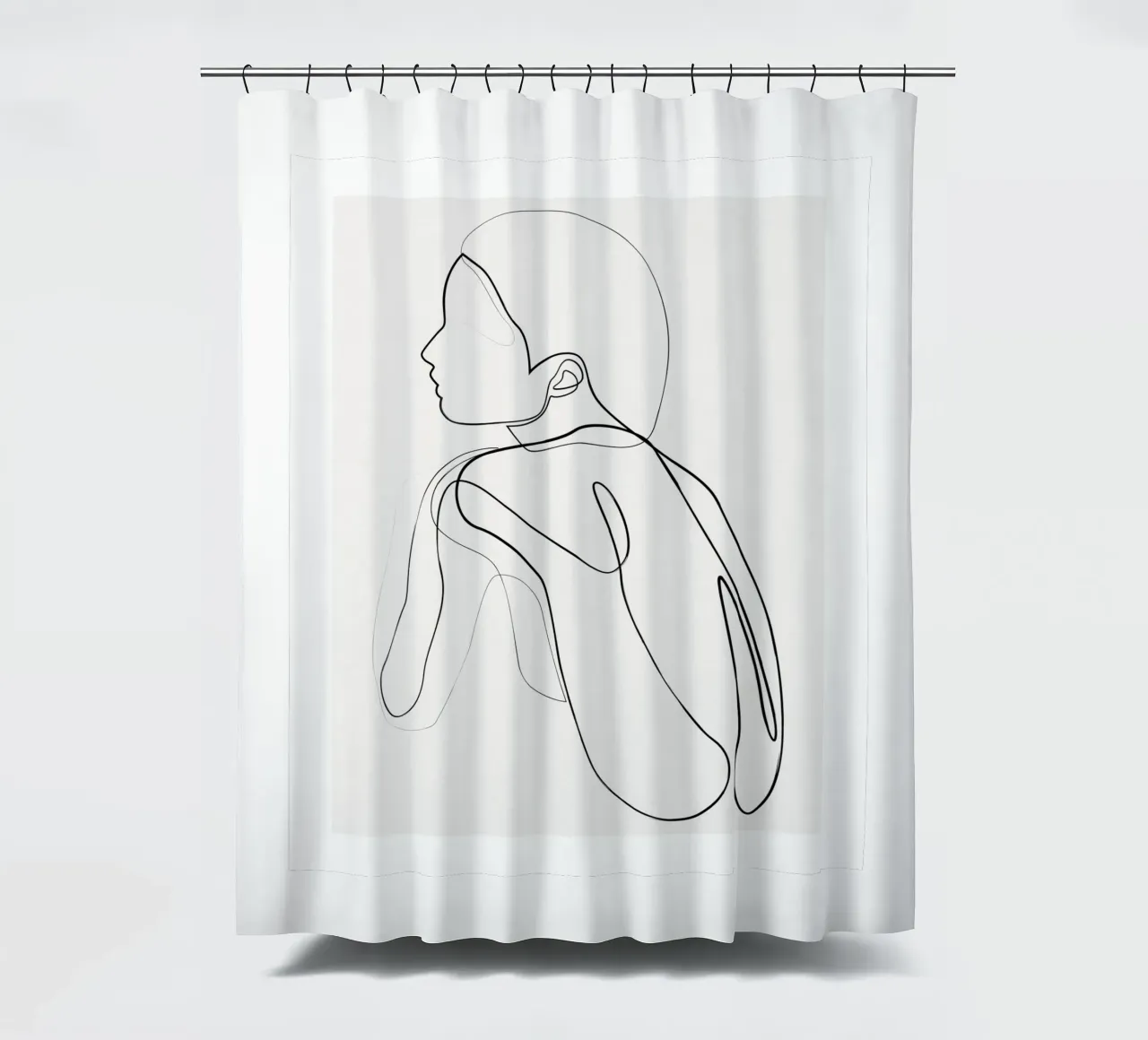 Shelter - pastel douchegordijn van Addillum