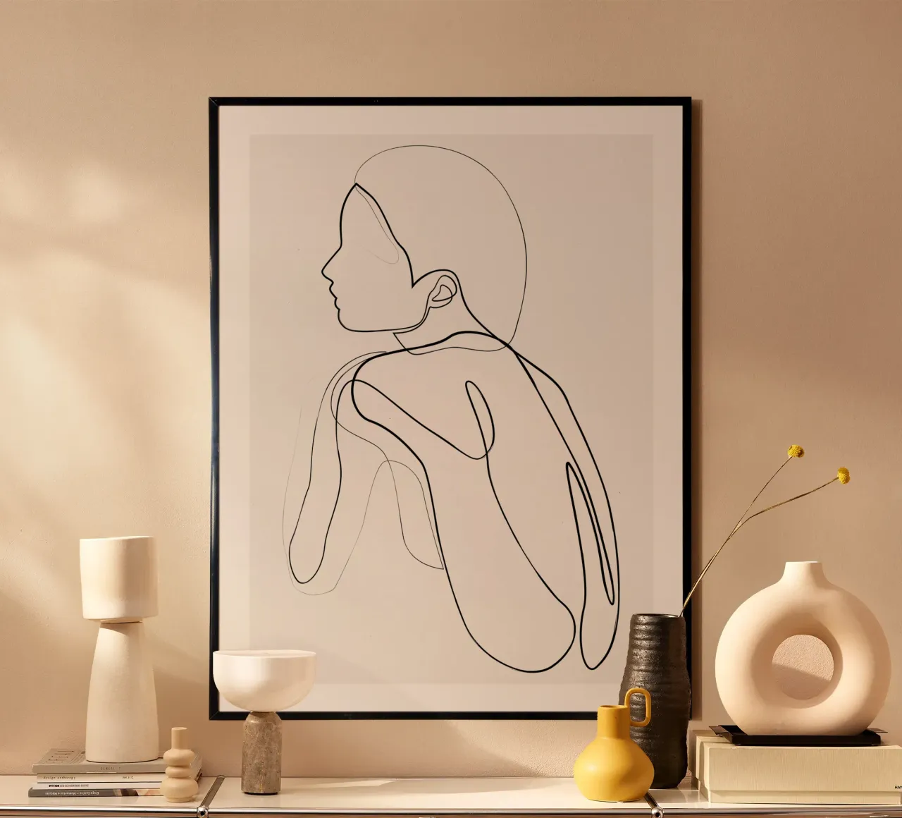 Shelter - pastel poster with aluminum frame by Addillum