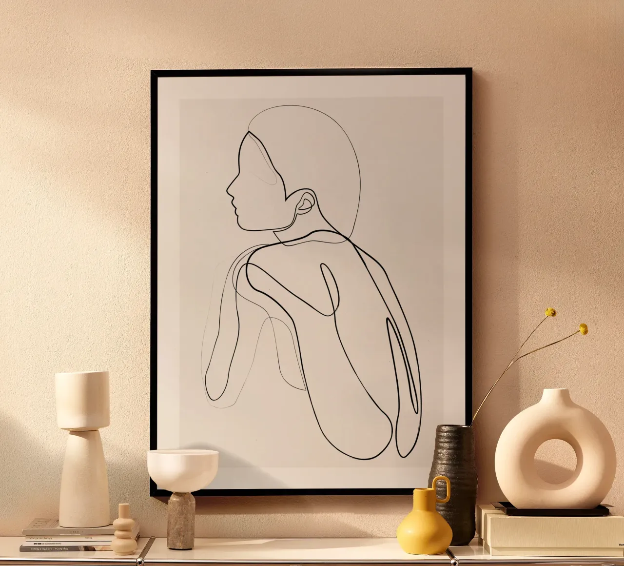 Shelter - pastel poster with aluminum frame by Addillum