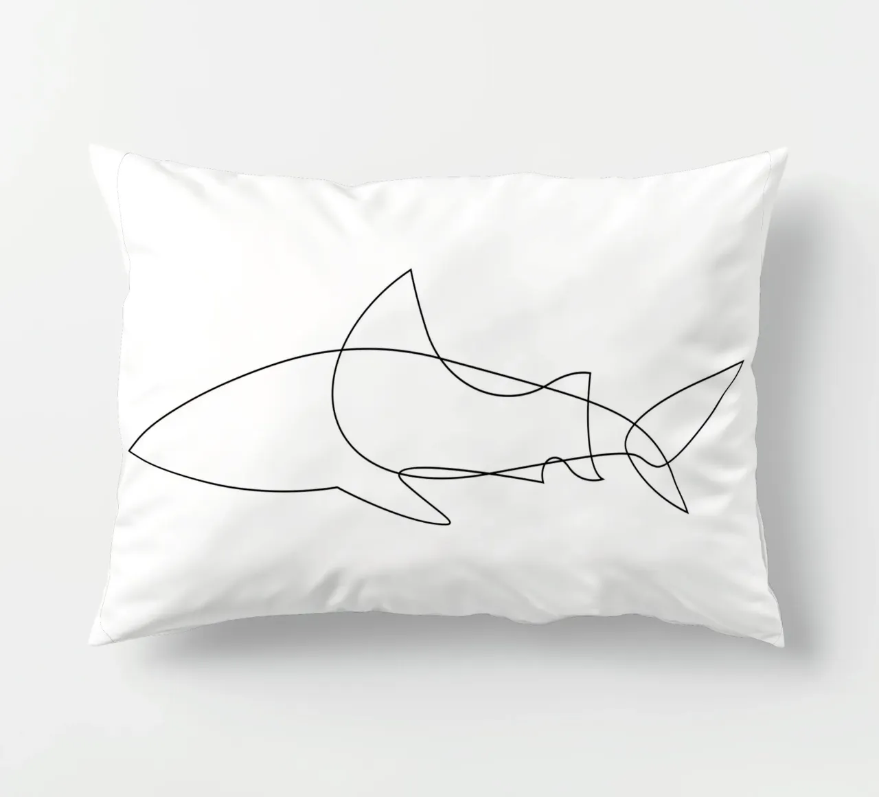 One Line Shark cuscino da Addillum