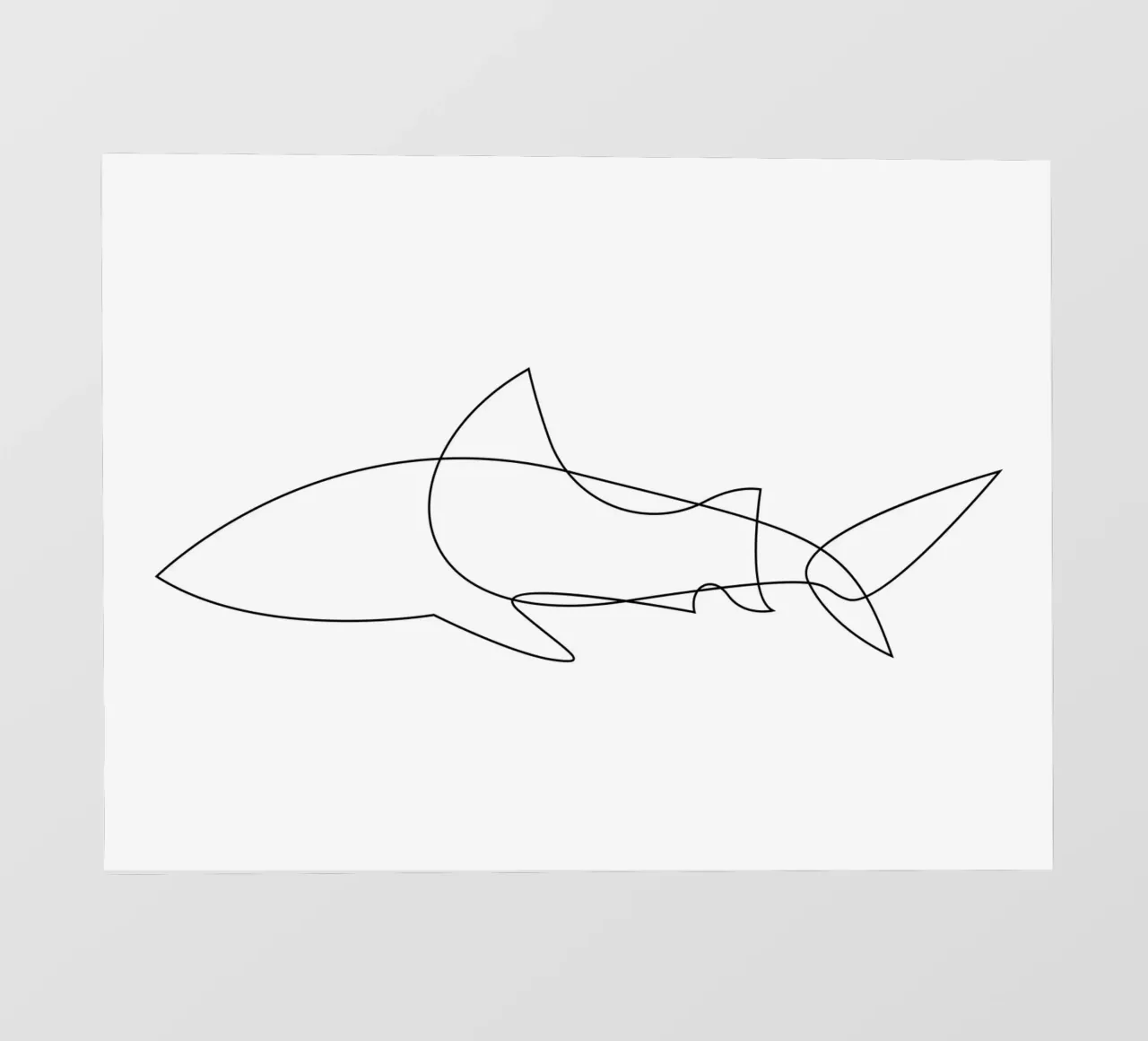 One Line Shark telo in pvc da Addillum