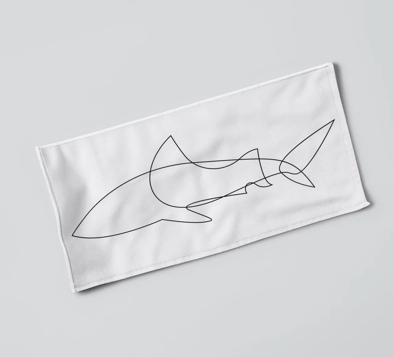 One Line Shark asciugamano da bagno da Addillum
