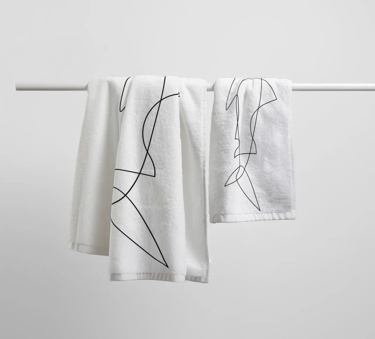 One Line Shark asciugamano da bagno da Addillum