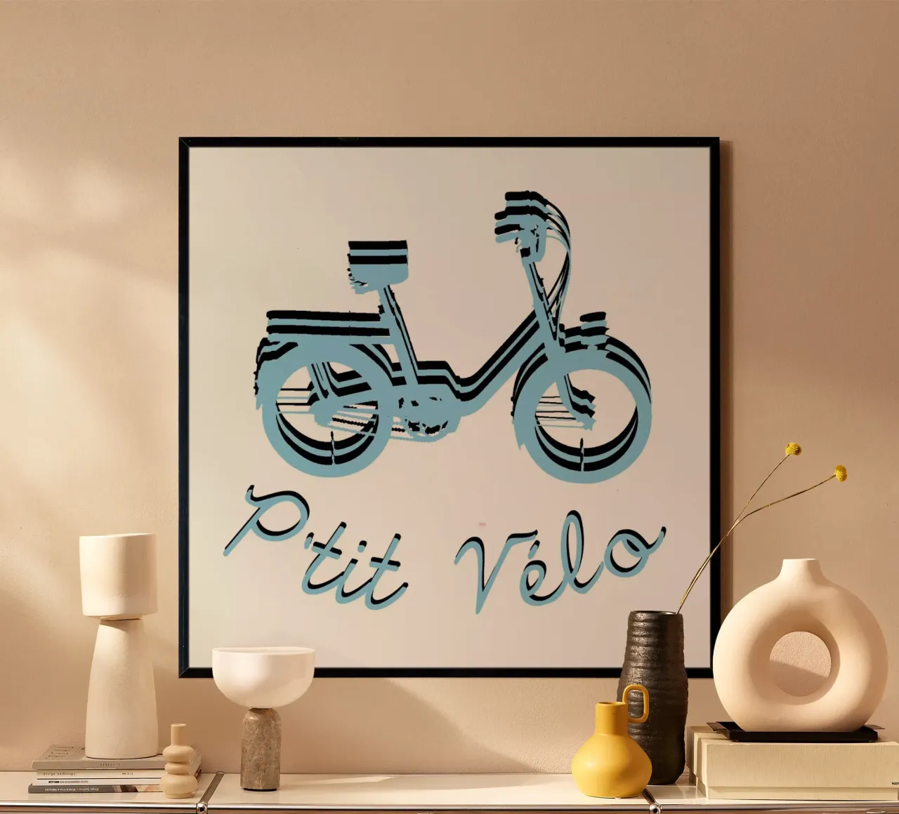 Logo P'tit Vélo poster con telaio in plastica da P'tit Vélo