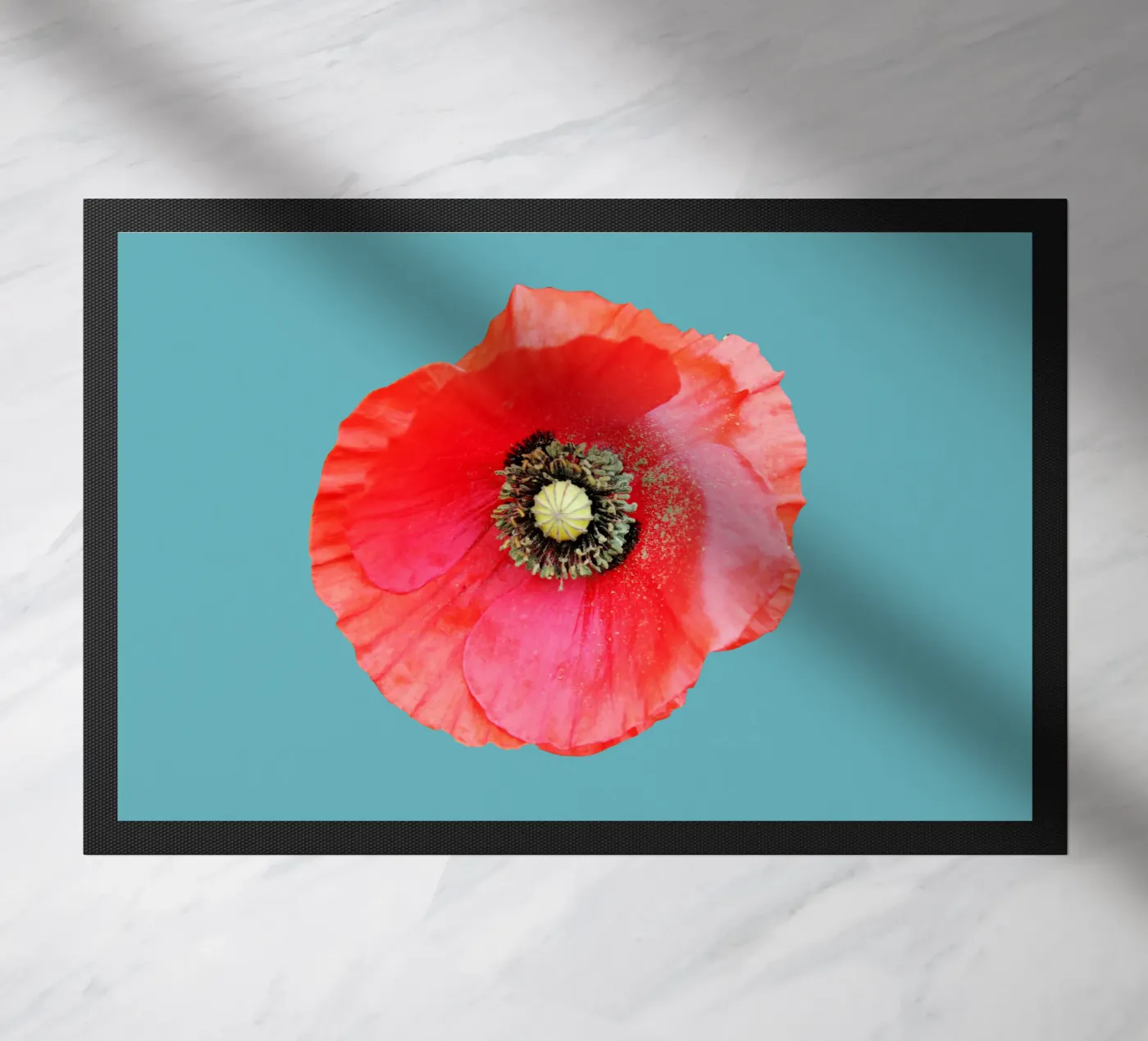 Poppy flower Fußmatte von BwiseLizzy