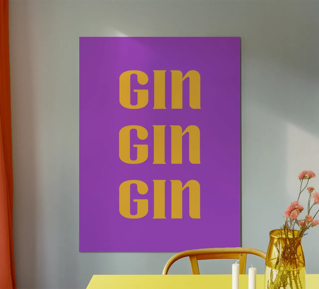 Gin Gin Gin Colorful Aesthetic Writing hahnemühle by AESTHETIC WRITING