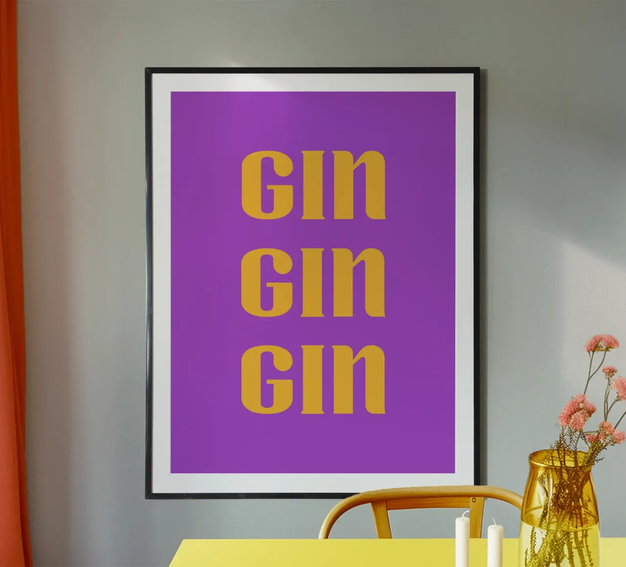 Gin Gin Gin Colorful Aesthetic Writing hahnemühle by AESTHETIC WRITING