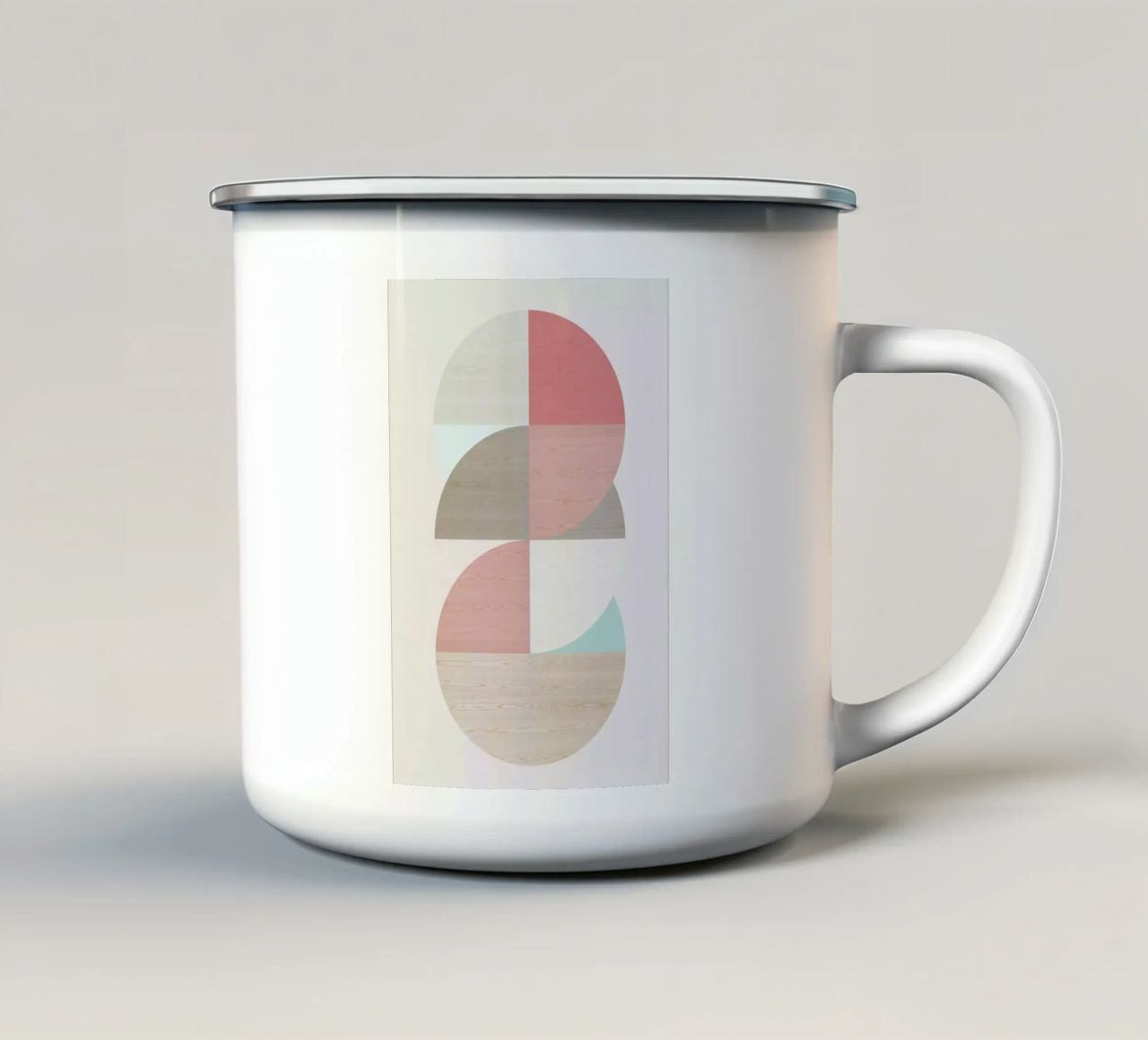 Wooden Circles tazza in smalto da Amy & Kurt
