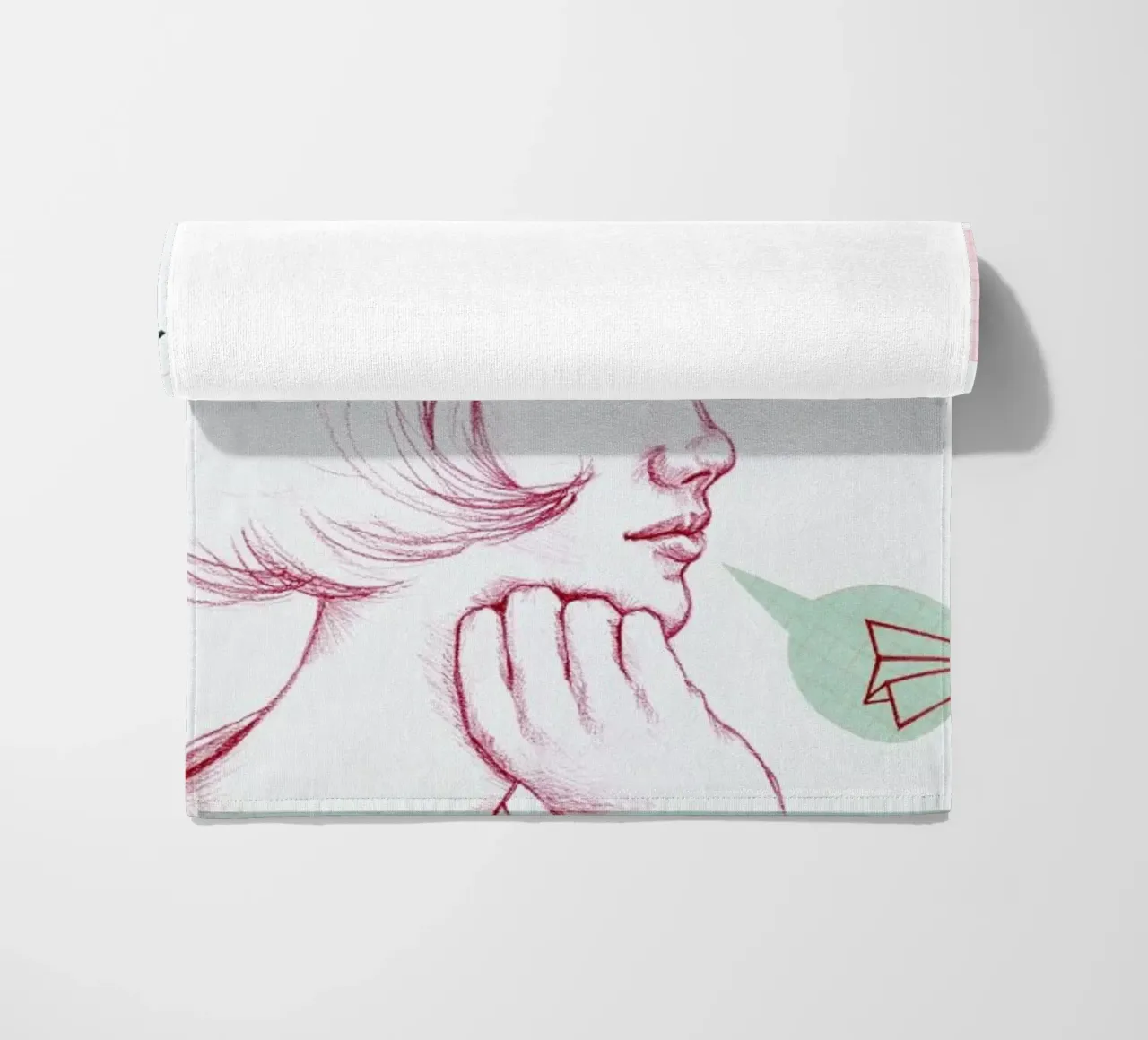 Classroom Girl beach towel by Laura O'Connor