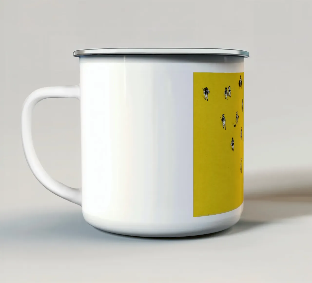 Aller dans des endroits différents mug en émail de Laura O'Connor