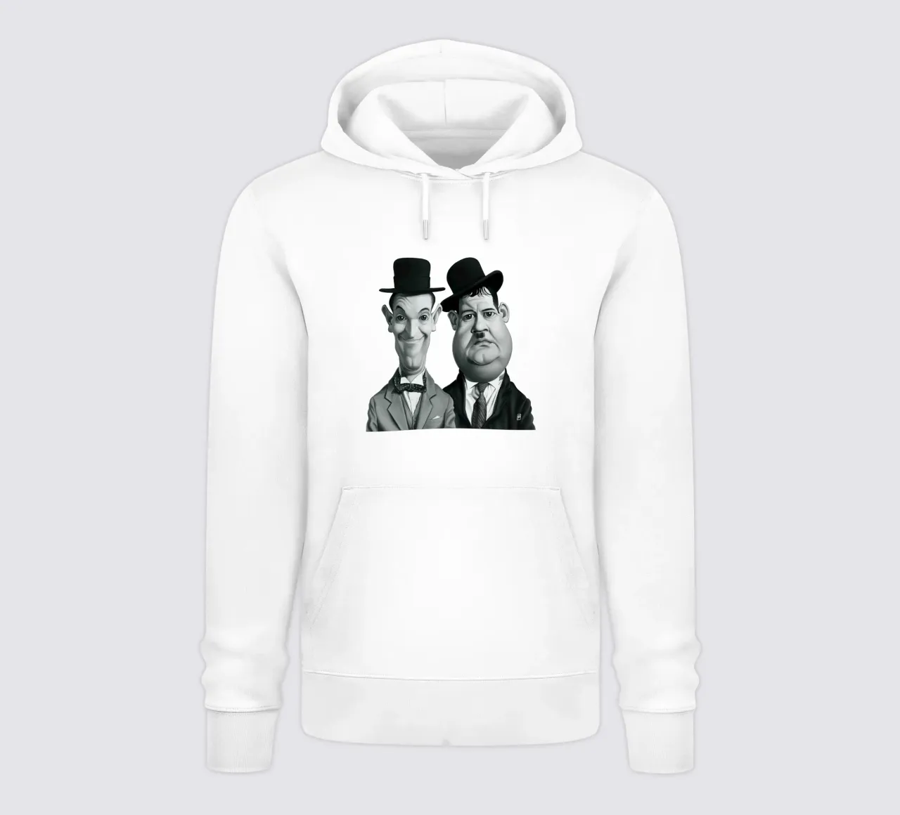 Laurel and Hardy felpa con cappuccio da Rob Art | Illustration
