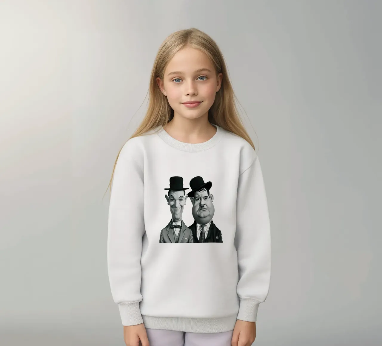Laurel and Hardy felpa bambino da Rob Art | Illustration