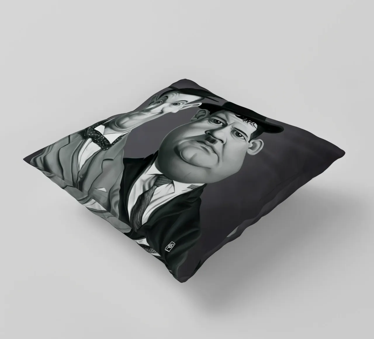 Laurel and Hardy cuscino da Rob Art | Illustration