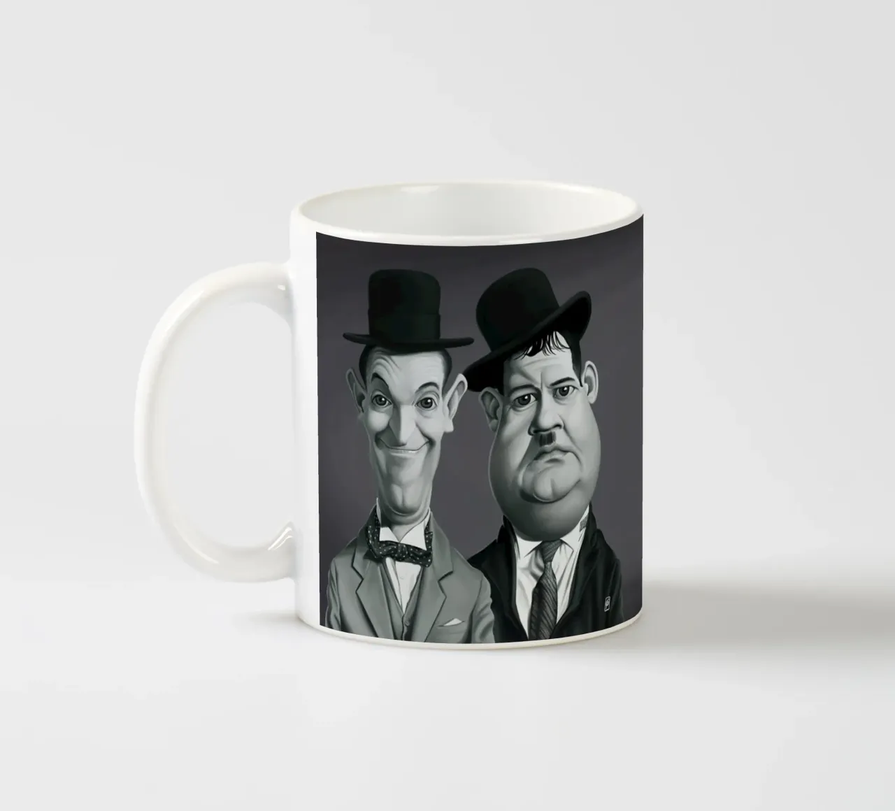 Laurel and Hardy tazza in ceramica da Rob Art | Illustration