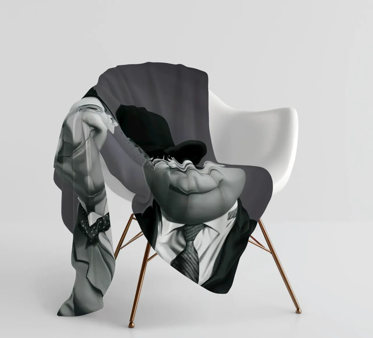 Laurel and Hardy coperta in pile da Rob Art | Illustration