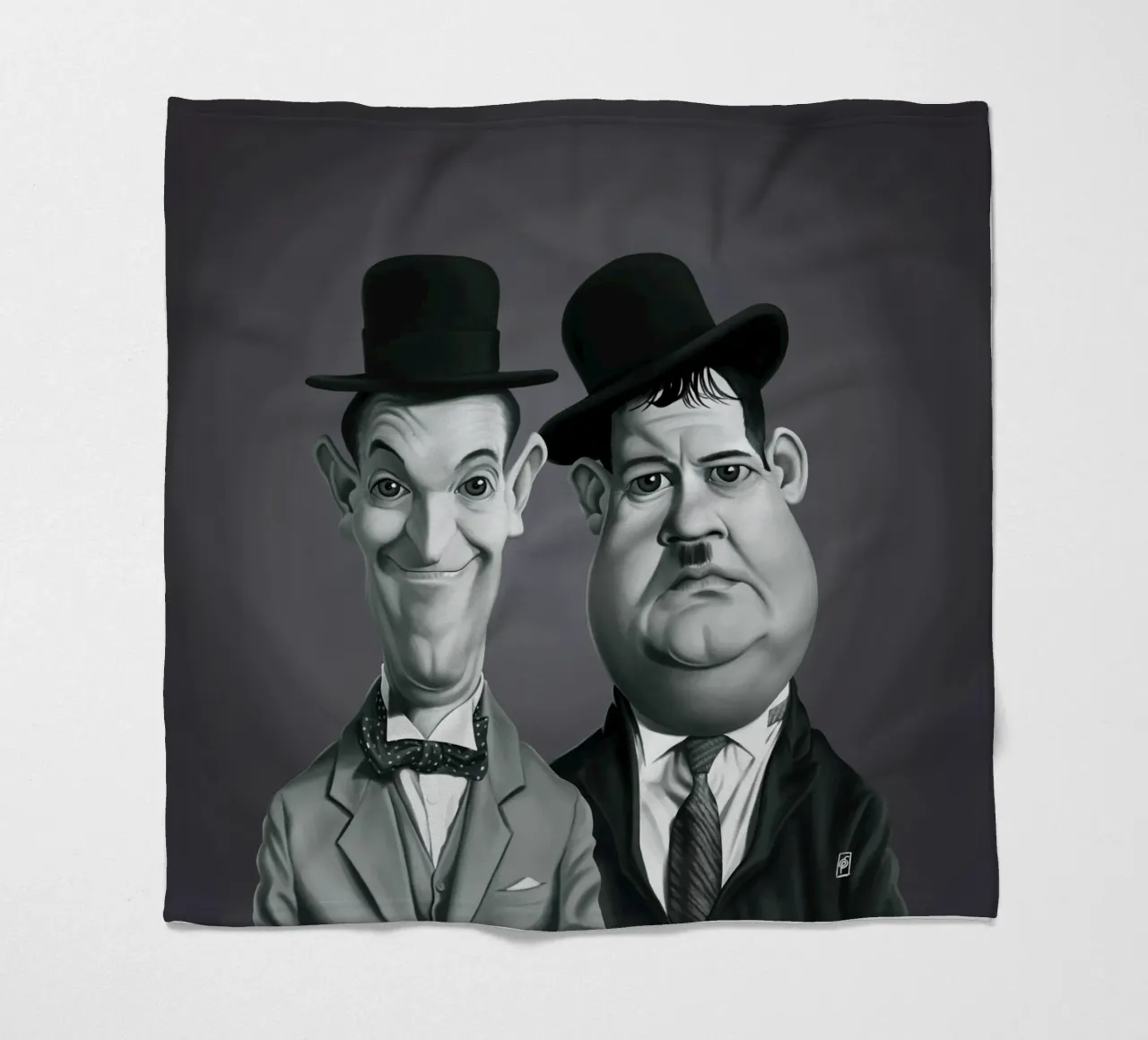 Laurel and Hardy coperta in pile da Rob Art | Illustration
