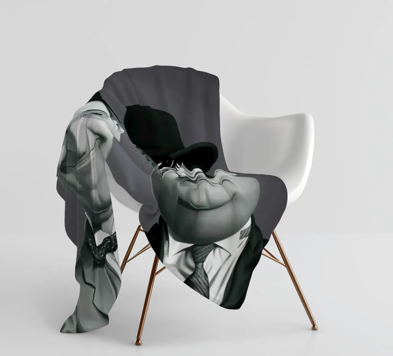 Laurel and Hardy coperta in pile da Rob Art | Illustration