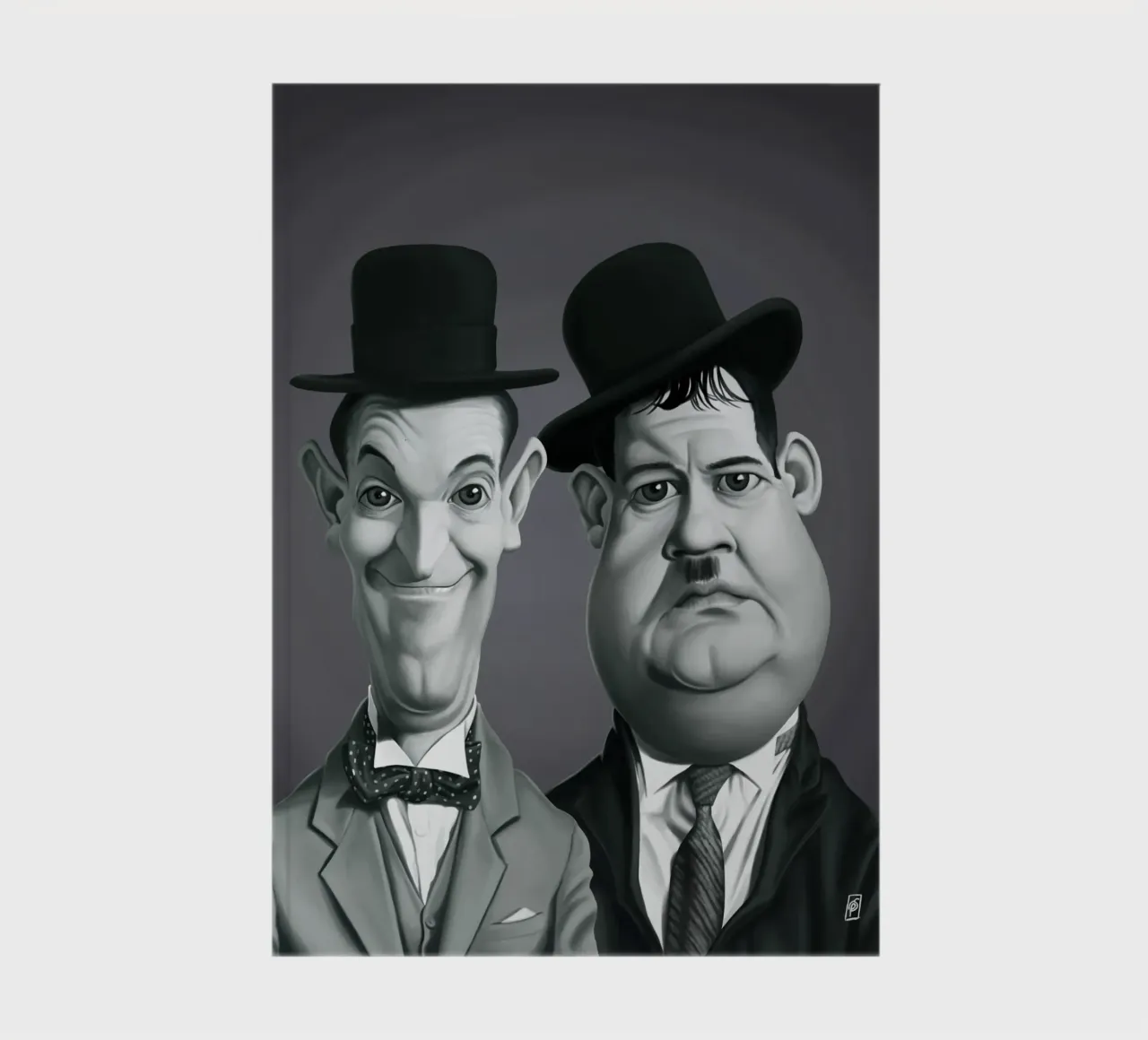 Laurel and Hardy notebook by Rob Art | Illustration