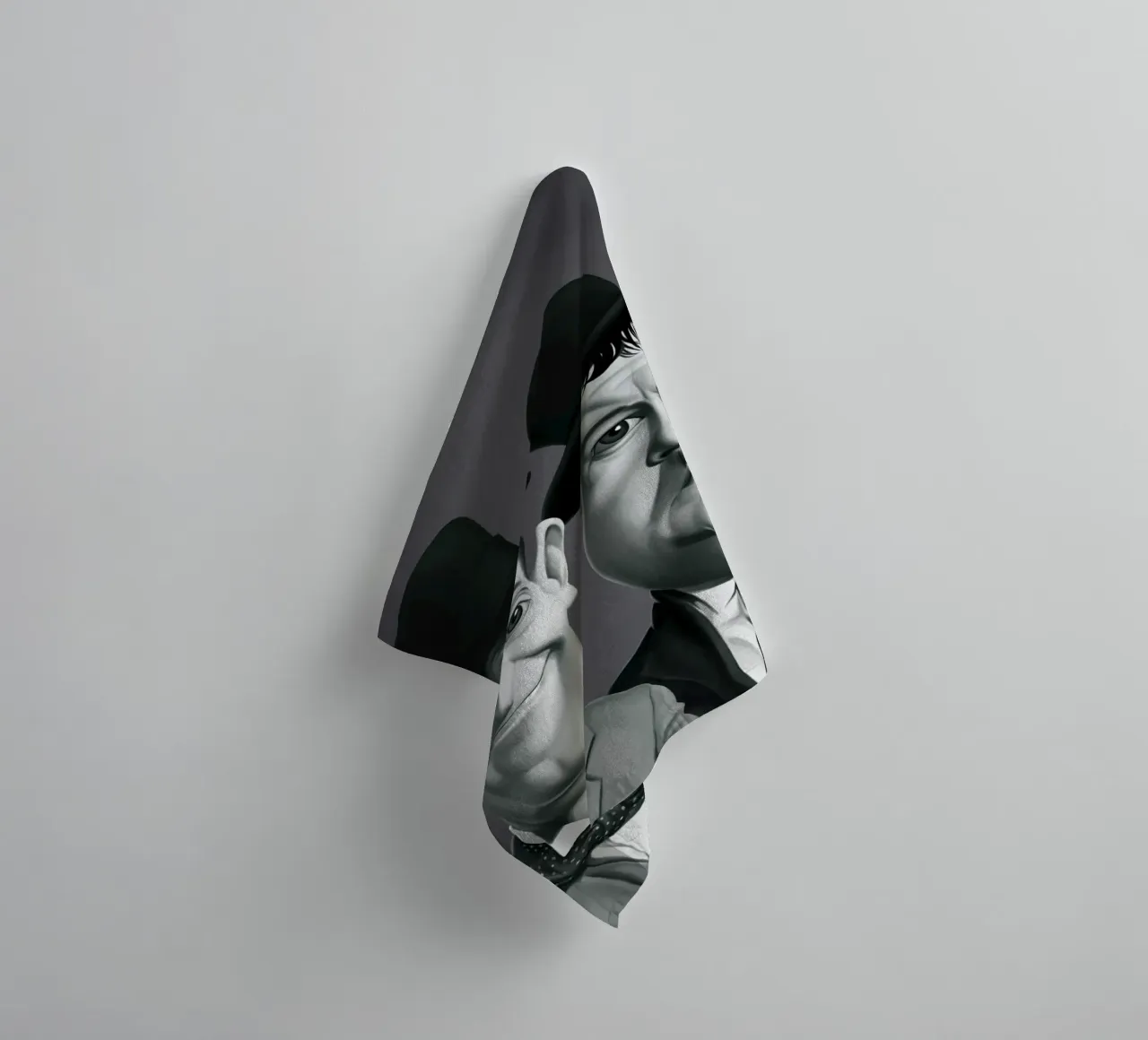 Laurel and Hardy asciugamano da bagno da Rob Art | Illustration