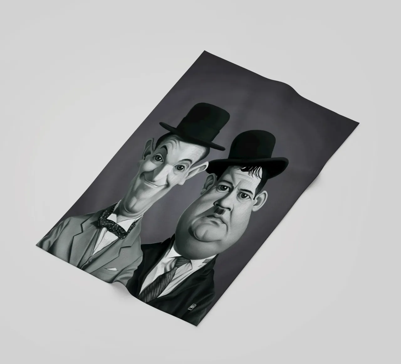 Laurel and Hardy telo mare da Rob Art | Illustration